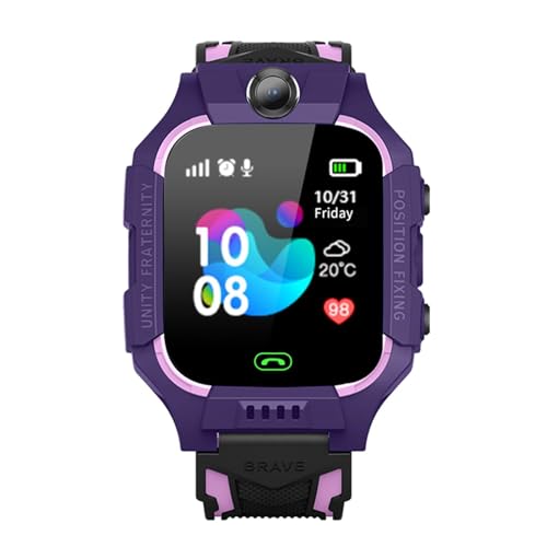 Teléfono inteligente para niños,Reloj inteligente para niños con rastreador LBS | Rastreador de fitness deportivo impermeable compatible con IOS Smartphone para niños Adultos