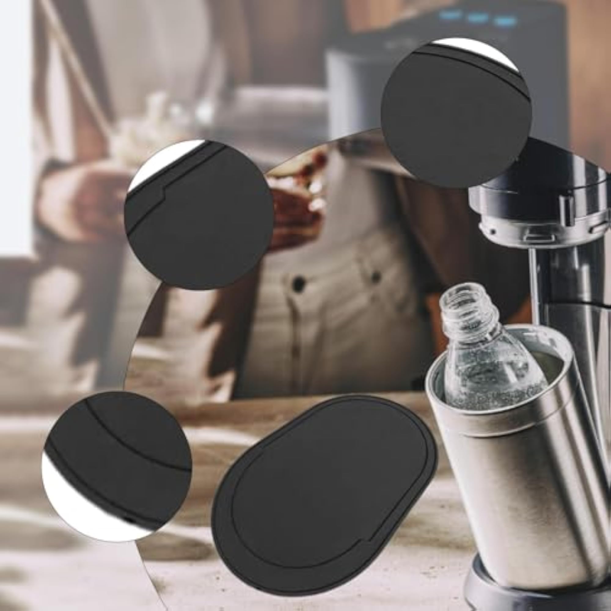 Silicone Non-Slip Drip Mat for Soda Maker Accessories