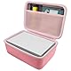 Khanka für Liene Amber M100/M200 Fotodrucker Smartphone 10X15 Hartschalenkoffer, Tragetasche mit Netzfach für Liene DHP513 4x6’’ Zubehör, Nur Tasche（Rosa）