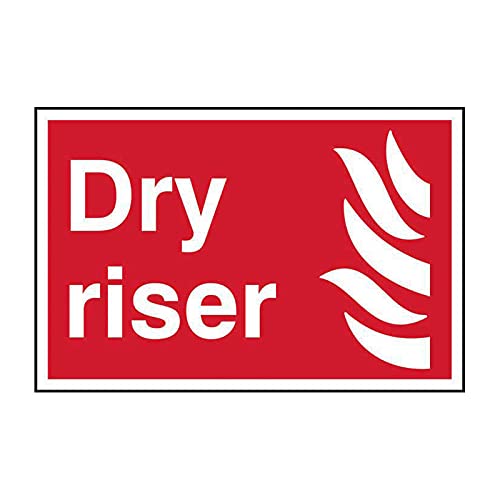 ‘Dry Riser’ Sign, Non Adhesive Rigid 1mm PVC Board (300mm x 200mm ...