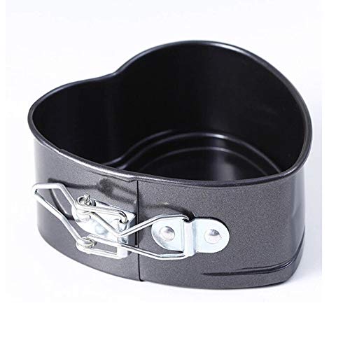 4 Inch Heart Shape Mini Cheesecake Pan Non-Stick Springform Pan, Cake Pan Heart Baking Molds With Removable Smooth Bottom And Quick-Release Latch #TOP1