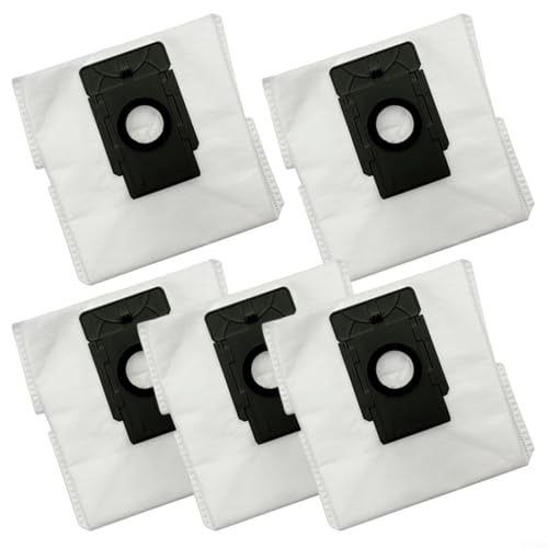 Gettimore Robot Vacuum Dust Bags for TCL SWEEVA 6500,5-Layer Filtration Large Capacity(5 PACK)