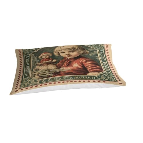 Parure de lit Noël en microfibre supérieure timbre vintage - 4