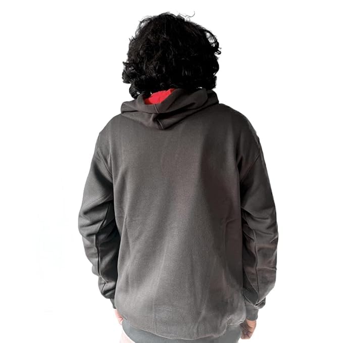 Image of Cotton Unisex Regular Fit Pullover Solid Hoodie Sweatshirt for Men & Women | Full Sleeve Lightweight Hoodie with Pockets | Winter Wear