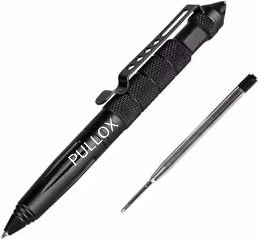 Pullox Professional Self Defense Tool, Tactical Emergency Glass Breaker - Tungsten Steel Writing Instrument