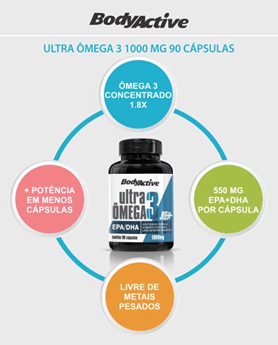 Ultra-Ômega 3 1000 MG 90 Cápsulas Bodyactive