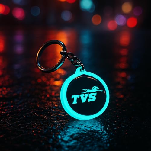 Image of Mi Glow Store Glow in Dark Keychain for Bike Men | Gift for Man | Bike Accessories | Charges in Light Glows in Dark | Key chain for Bike
