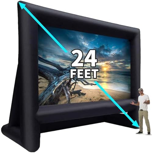 Amazon.com: OUTTOY Inflatable/Blow Up Projection Screen with Quiet Fan ...