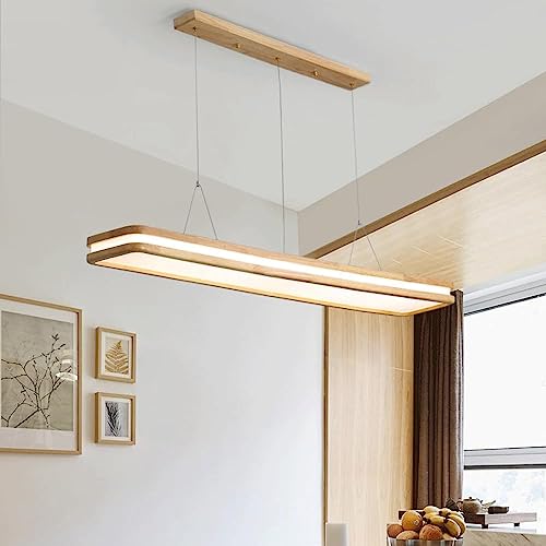 Suspension LED 36W rustique en cuir idéale au-dessus d'un bar long - 2