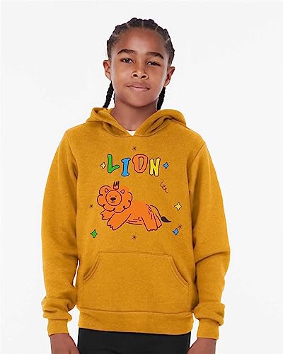 INK STITCH Unisex Kids Youth 3719Y Bella Canvas Custom Printing Logo Texts Sponge Fleece Hoodie Sweatshirts3