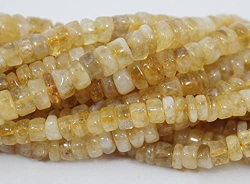 Citrin Heishi perles en pierre pour fabriquer vos bijoux d'été légers