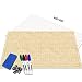 RPG Battle Grid Game Mat | 24" x 36" Double Sided | w/Markers, Eraser & 7pc Polyhedral Dice Set | Table Top Role Playing Map - DnD Role Play - Dungeons and Dragons Maps Tiles - Tabletop Gaming Mats