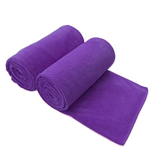Toallas de Microfibra para baño/Yoga de Colores Surtidos - 6 por Paquete.