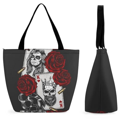 Sac de shopping Rose Poker grand volume pour vos week-ends et trajets
