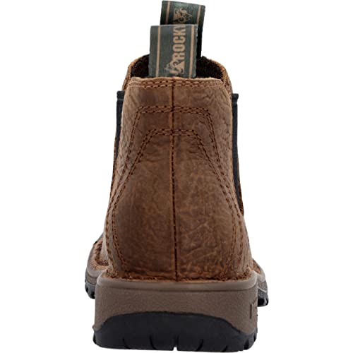 ROCKY Big Kids' Legacy 32 Western Boot, Brown, Size 4(M)4
