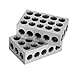 2pcs 25x50x75mm Blocks Milling Clamping Block 23 Holes Machine Accessories, Hardened Steel Hexahedron for Set, Up and Inspection Jobs with 0.0001 Accuracy, Ground and Hardened