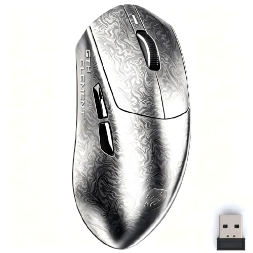 Image of ZORNHER X Mloong MX301 PRO Lightweight Gaming Mouse Wireless,Carbon Fiber Texture Finish,PAW 3315,60g Small Ergonomic Mouse with Anti-Slip Grip,Long Battery Life,Wired /BT /2.4GHz for PC, Laptop, FPS