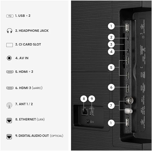 TV Hisense 85E7S 2026 85 VA QLED 4K UHD - vue 4