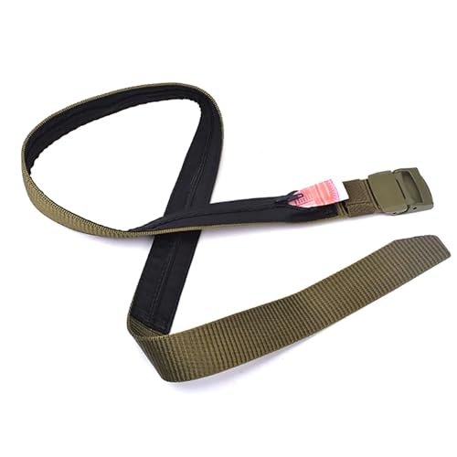Image of Money Belt for Men Security Belt with Hidden Money Compartment Pocket, Cashsafe Anti-Theft Wallet Non-Metal Buckle
