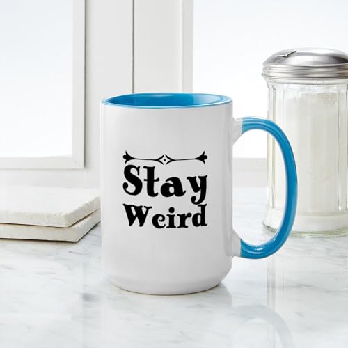 Taza Grande de Cerámica 15 Oz CafePress Stay Weird miniatura 4