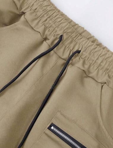 ZAFUL Men Cargo Pants Casual Workout Sweatpants Drawstring Outdoor Hiking Pants4