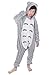 Produktbild Dolamen Kinder Unisex Jumpsuits, Kostüm Tier Onesie Nachthemd Schlafanzug Kapuzenpullover Nachtwäsche Cosplay Kigurum Fastnachtskostuem Weihnachten Halloween (Höhe 130-140CM (51 "-55"), Totoro)