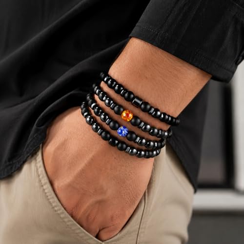 Image of Black Obsidian Anklet,Anklet Bracelet for Women, Obsidian Beaded Anklet Bracelet for Women /Men