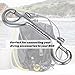 Faneta 316 Stainless Steel Double Ended Bolt Snap Hook, Marine Grade Double End Diving Clips, Heavy Duty Trigger Chain Clip Key Holder for Pet Feed Bucket Hammock Horse Tack (2-Pack) (90mm Silver)
