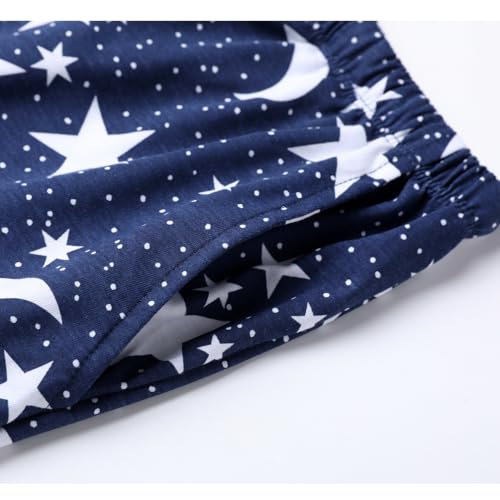 Image of ENJOYNIGHT Women Pajama Shorts Cotton Lounge Bottoms Sleep Shorts with Drawstring & Pockets