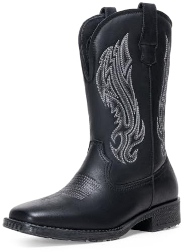 Image of Jousen Cowboy Boots for Men Square Toe Western Side Zipper