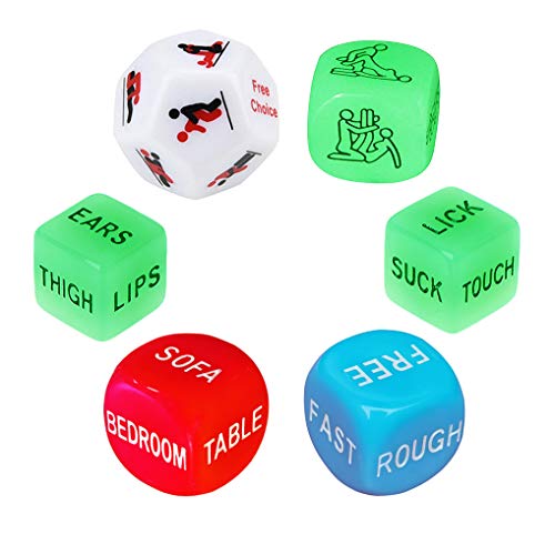 Funny Couple Dice Party Dice Love Dice, Romantic Gift for Valentine's Dayï¼ŒHen Party, Honeymoon, Bacherette Party,Bridal Shower, Groom Roast, Wedding, Anniversary, Marriage