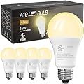 TJOY LED Light Bulbs, 100 Watt Equivalent A19 LED Bulbs, Soft Warm White 2700K, Energy Saving Lightbulbs with E26 Standard Base, 1500 Lumens Non Dimmable Lamp for Home Bedroom Kitchen, 4 Pack
