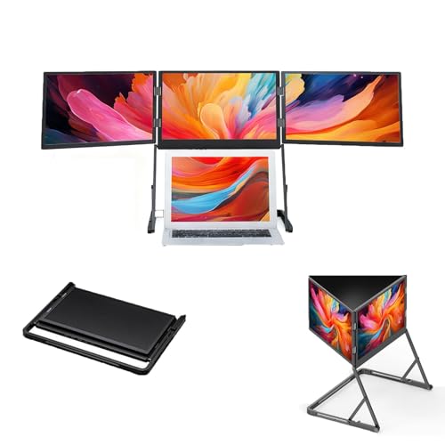 Image of Laptop 3 Screen Extender, Portable 15.6 inch FHD IPS Monitor, HDMI USB-C Play Multi-Screen Display for Windows /Mac, Productivity Booster Tool