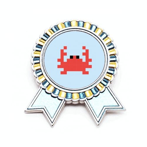 Broche en forme de pixel en métal taille M avec voile d'été élégant