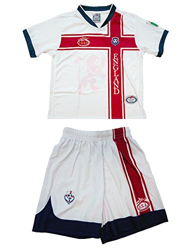 ARZA England Youth Soccer Uniform (16, White)