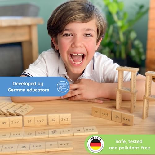 SCHMETTERLINE Maths Domino, 1x1 Learning with Fun, Funny Arithmetic Game from 7 Years (2nd/3rd Class) - Image 4