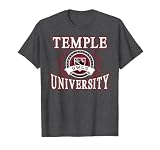Temple Owls Laurels Dark Heather Officially Licensed T-Shirt