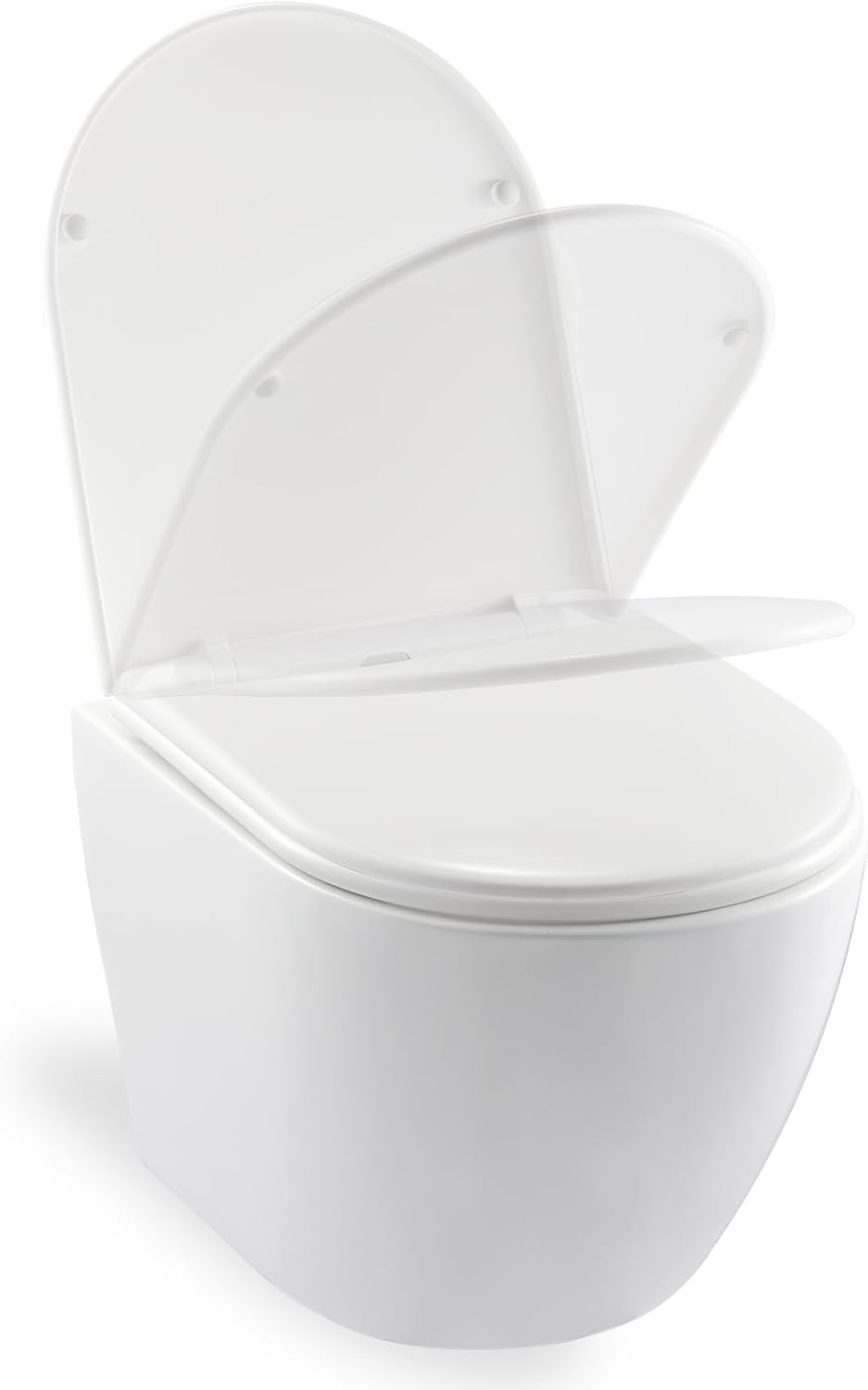 Toilette suspendue rimless vue frontale – hygiène maximale et facilité au quotidien