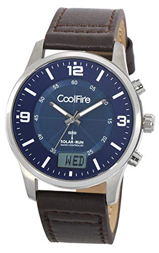 Preisvergleich Produktbild Solar Atomic. Aviator Solar Power Radio Kontrollierte Armbanduhr (1067B)