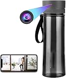 Cámara Full HD 4K: esta cámara Full HD admite una resolución de video 4096*2160P.Hacer clic es fácil y hay indicadores para mostrar cómo funciona.Se puede llenar con agua pura y bebida.Parece una botella de agua ordinaria.