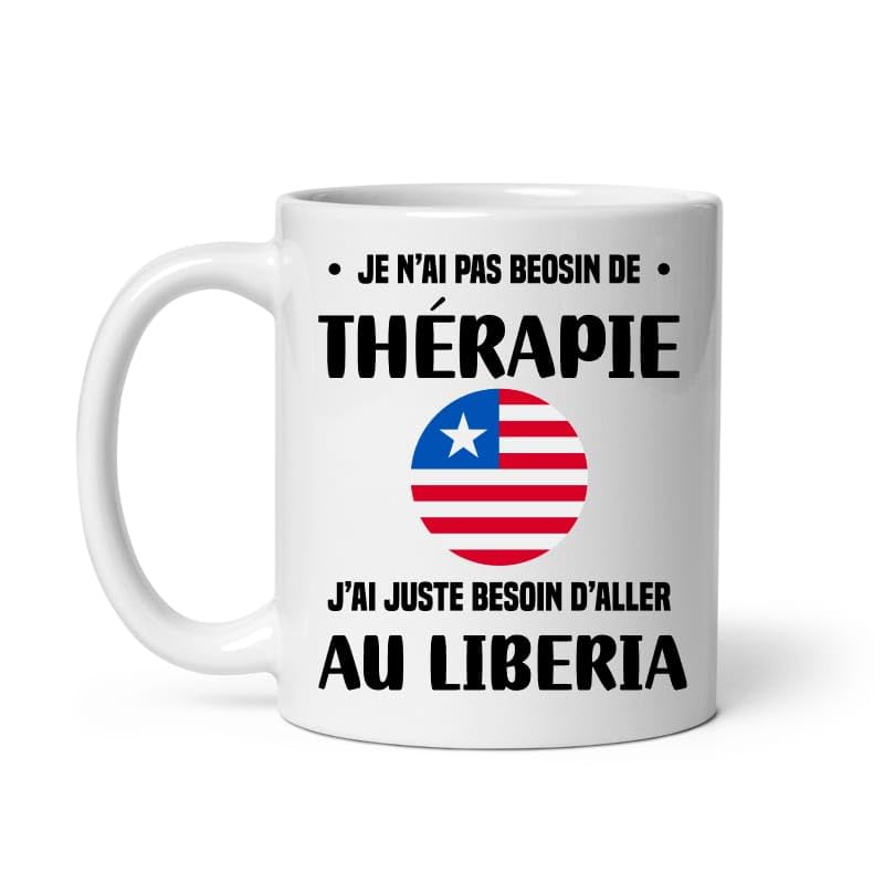 MugSmile Mug Liberia thérapie vacances départ voyage Tasse Liberia
