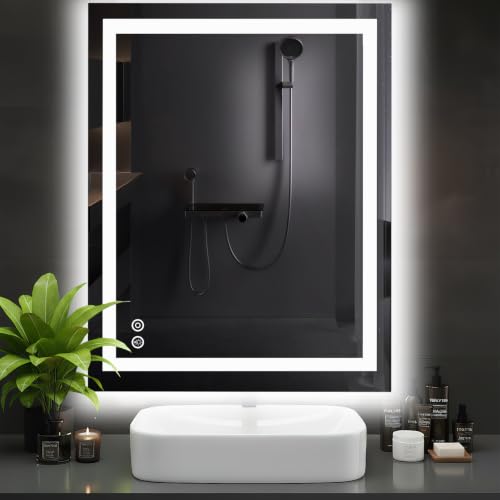 DUMOS LED Bathroom Mirror Bathroom Vanity Mirror 36.1x48.1