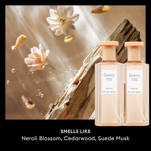 Image of Fine'ry Without a Trace Hair + Body Fragrance Fine Mist Spray | Citrus, Woody Scent with Neroli Blossom, Cedarwood, Musk, Vegan & Cruelty-Free, Long-Lasting | Gift for Her | 5 Fl Oz (Pack of 2)