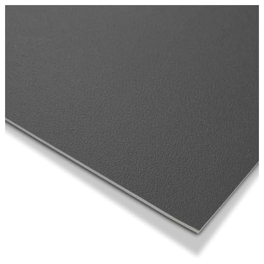 KARAT Revêtement de sol CV Expotop - Sol en PVC - Antidérapant et facile d'entretien - Moquette de Sol en PVC Pour Cuisine Salon Couloir Salle de bain - Sans phtalates (100 x 150 cm, Anthracite)