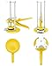 QWORK Tile Locator, Tile Leveling System, 6 Pack Wall Tile Height Regulator Locator, Adjustable Height 1-10cm, Labor Saving Arm, Heighter Leveler lift, for Building Walls Floor Doors and Cabinet