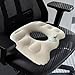 MotiveTech Inflatable Donut Pillow Hemorrhoid Cushion Breathable Ergonomic Comfortable Portable Butt Pad Chair Pad for Office Car Travel, Beige