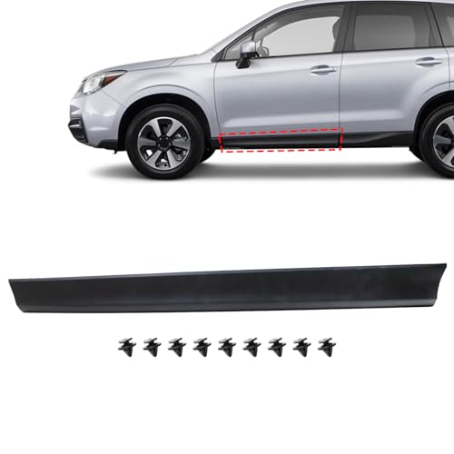 SecosAutoparts Door Lower Molding Trim, Front Driver Side, Fit for Subaru Forester 2014-2018 2.0L/2.5L, Replace# 91112SG132 SU1304100, Front Door Garnish Trim