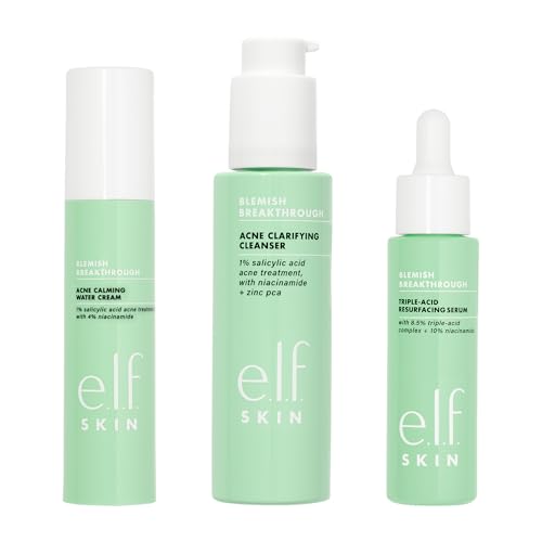 e.l.f. SKIN Blemish Breakthrough Routine, Set of 3, Includes Calm...