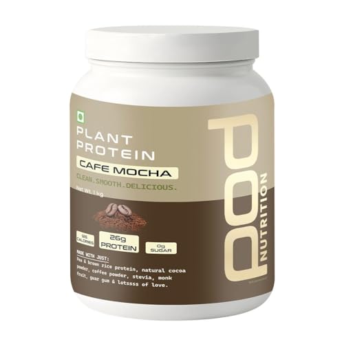Image of Pea Protein Isolate Powder | Vegan Plant Protein, No Added Sugar, Dairy Free| Clean & Easy to Digest with Essential Amino Acids (1kg, Cafe Mochaa)