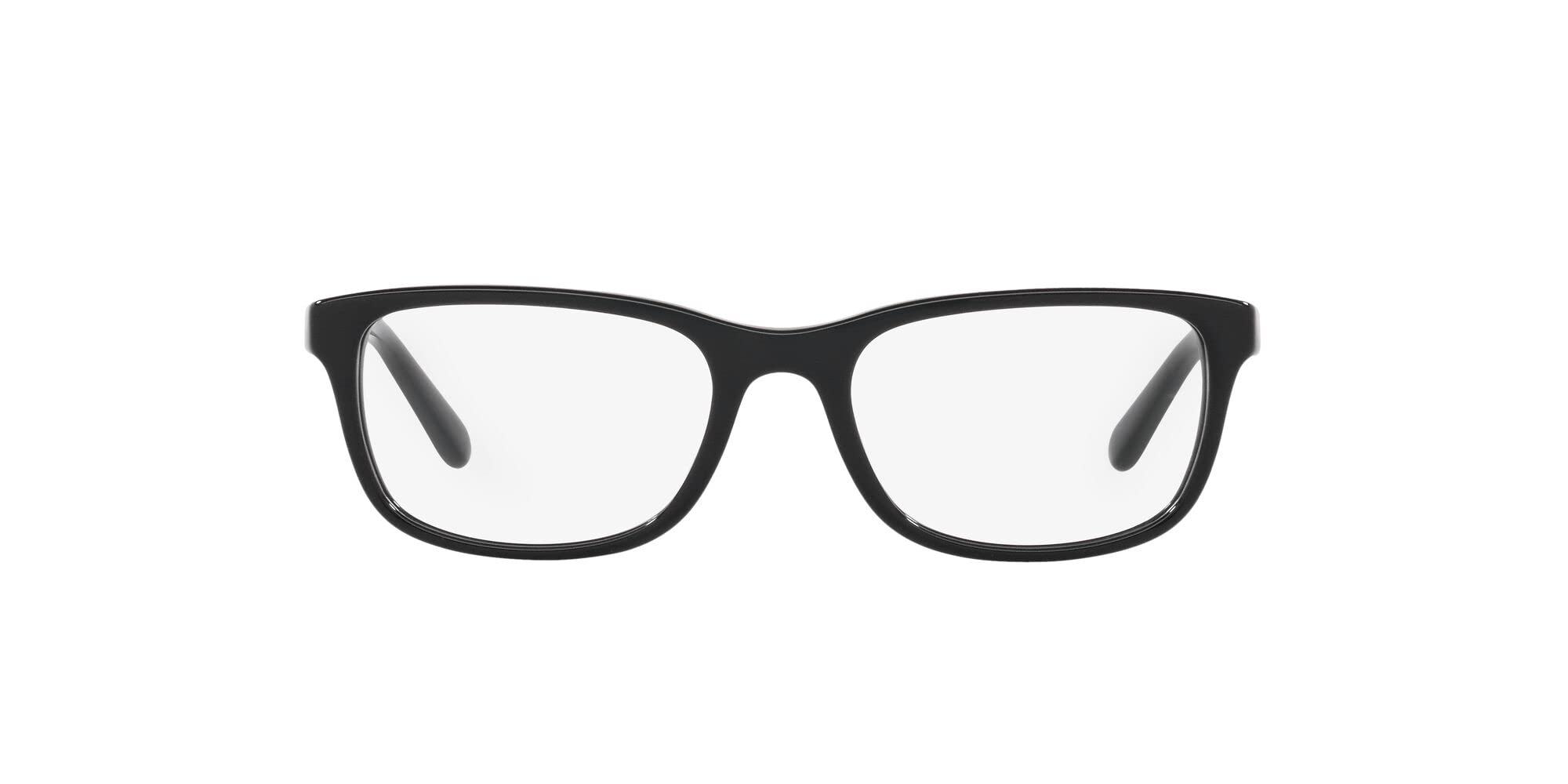 Polo Ralph Lauren Kids' PP8541 Rectangular Prescription Eyewear Frames, Shiny Black/Demo Lens, 49 mm